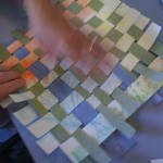 A woven paper technique to transform two unloved pieces into something new.