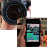 close up picture of hands holding photography cameras